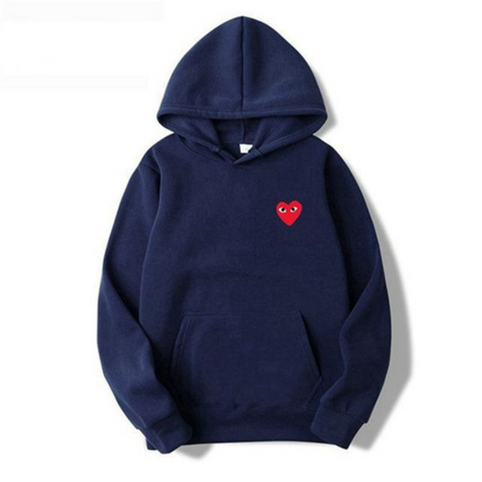 Loua - Damen Hoodie aus Baumwolle mit Augenmotiv und einfarbig