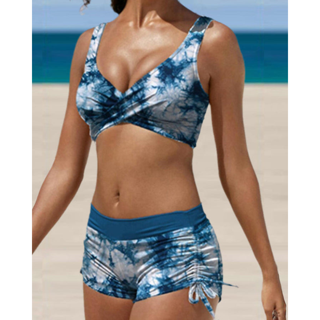 Sportlicher Bikini mit Shorts-Design für Damen – Komfort & Bewegungsfreiheit