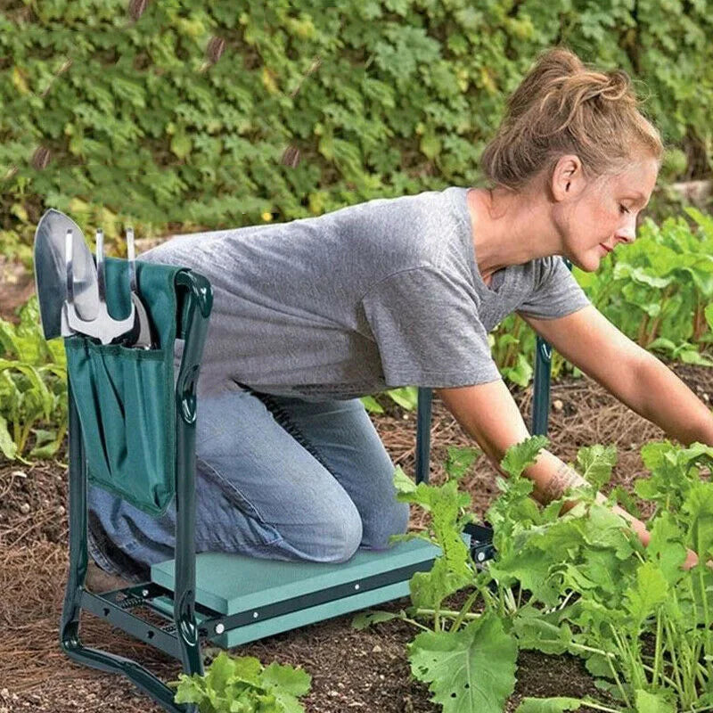 Jardek - Klapphocker für den Garten mit Knietaschen