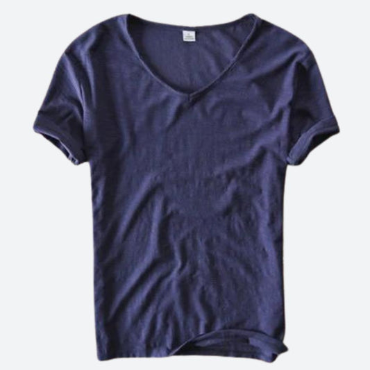 Lässiges V-Ausschnitt T-Shirt mit lockerer Passform für Damen