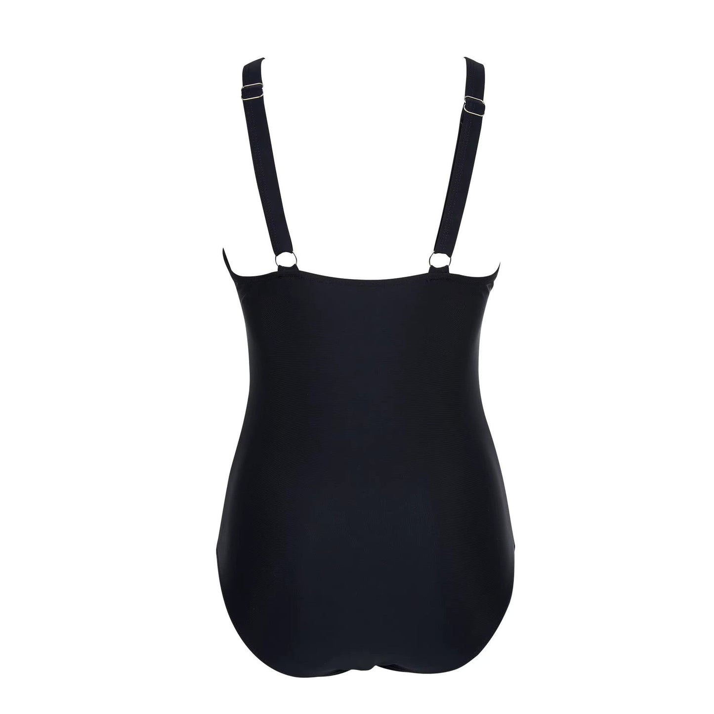 Eleganter Badeanzug für Damen mit Mesh-Details – Tiefem V-Ausschnitt & Figurformend