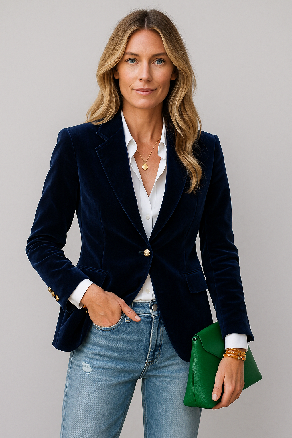 Manon - Eleganter Blazer aus hochwertigem Samt
