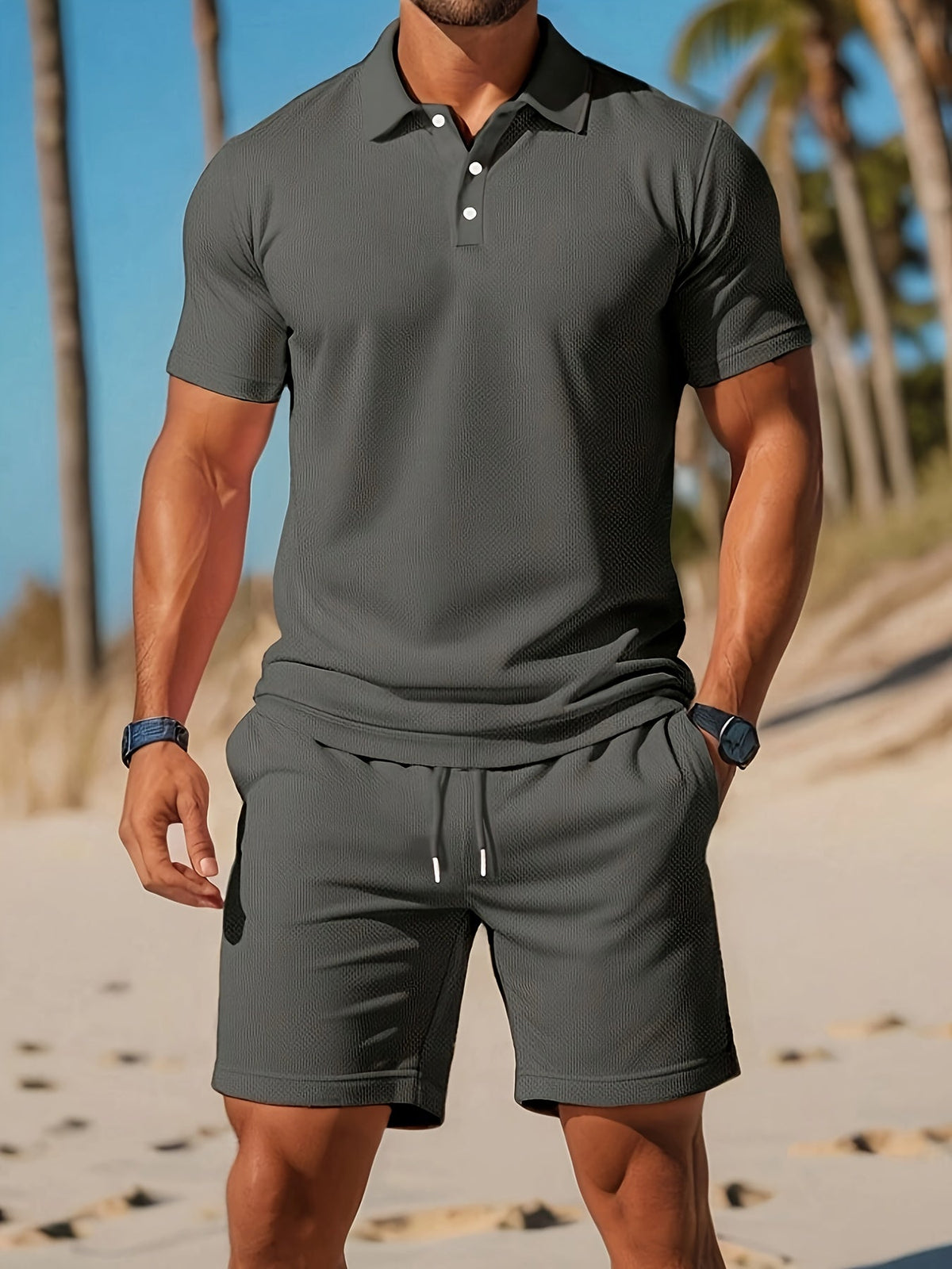 Herren Sommer Set mit Poloshirt & Shorts – Atmungsaktives Freizeit Outfit & moderner Komfort