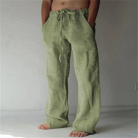 René - Weite Leinenhose für Herren