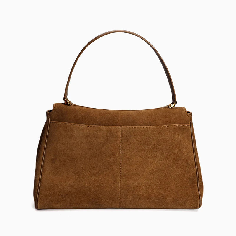 Elegante Schultertasche aus Leder mit Magnetverschluss – Zeitlose Hobo Bag für Damen