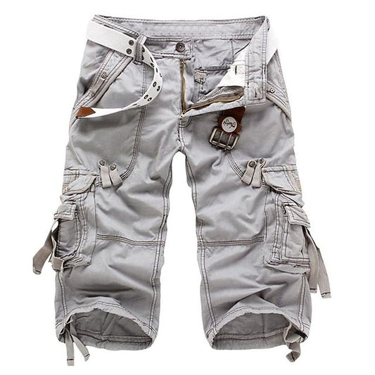 Cargo Shorts mit Gürtel für Herren – Robuste Freizeitshorts mit vielen Taschen