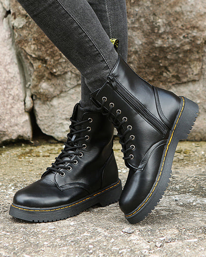 Irma - Robuste Leder-Boots mit Schnürung