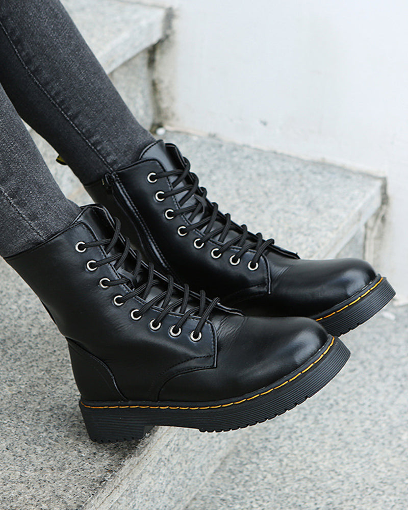 Irma - Robuste Leder-Boots mit Schnürung