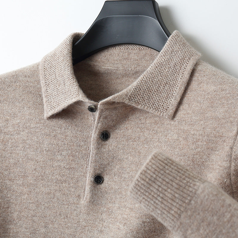 Théodore - Polo | Premium Herren-Polo aus Kaschmir | Herren | Kaschmir | Klassischer Schnitt, Weich und Vielseitig