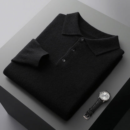 Théodore - Polo | Premium Herren-Polo aus Kaschmir | Herren | Kaschmir | Klassischer Schnitt, Weich und Vielseitig