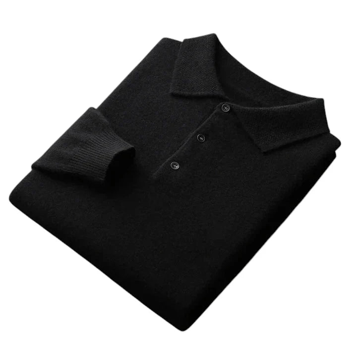 Théodore - Polo | Premium Herren-Polo aus Kaschmir | Herren | Kaschmir | Klassischer Schnitt, Weich und Vielseitig