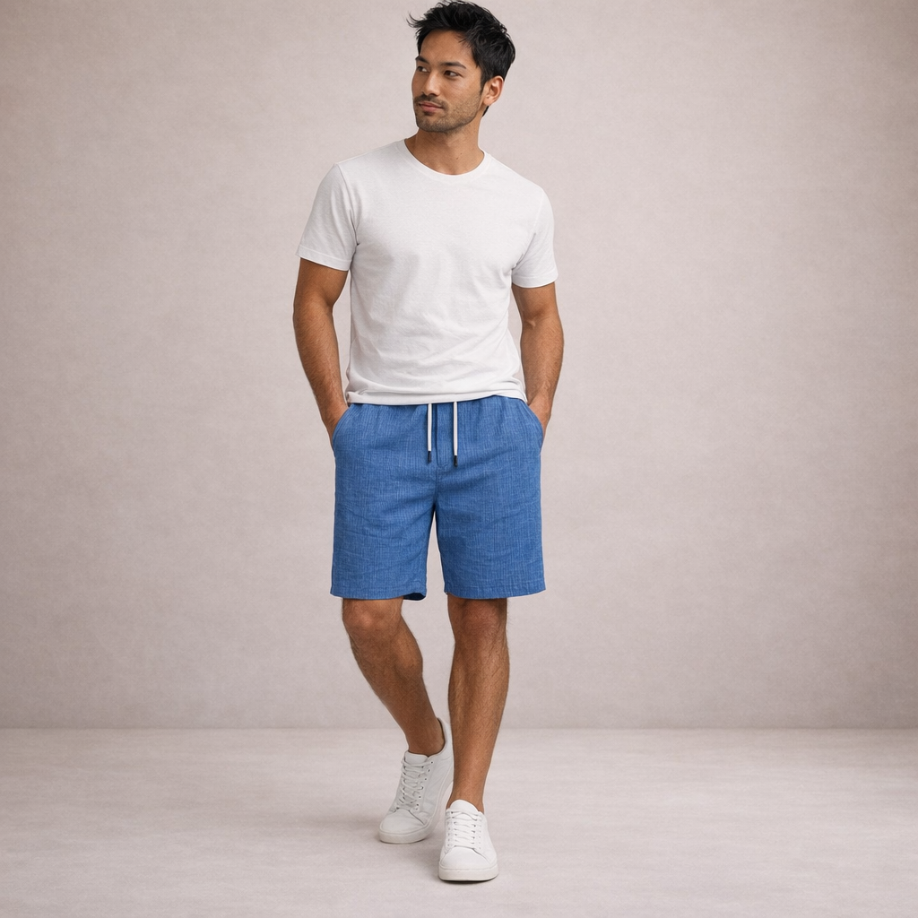 Lässige Sommer Shorts für Herren mit Tunnelzug – Leichte Freizeitshorts atmungsaktiv & bequem