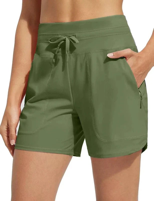 Sportliche Shorts für Damen – Bequeme Freizeit- & Trainingshose mit Taschen