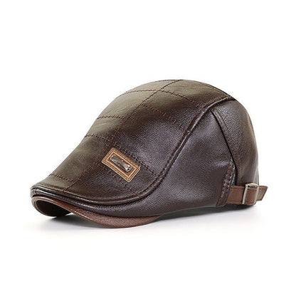 BaretÉlite - Retro-Leder-Beret für Herren