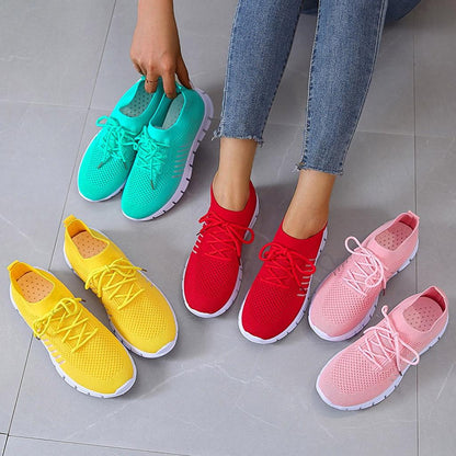 Atmungsaktive Damen Sneaker mit Memory-Sohle – Leichte Mesh Turnschuhe für Alltag & Komfort