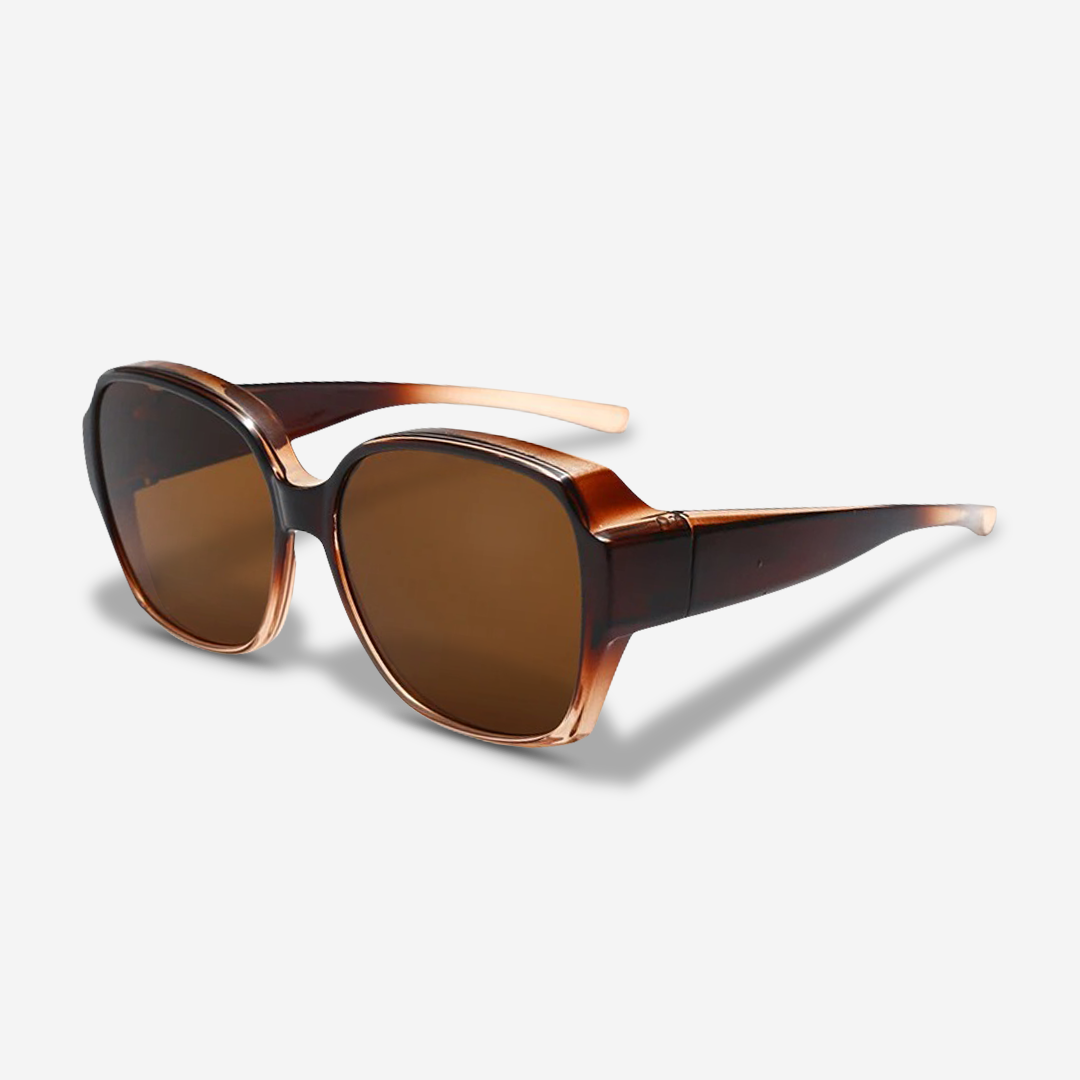 Elegante Oversize Sonnenbrille für Damen – Klassisches Design mit Gold-Detail & UV400 Schutz