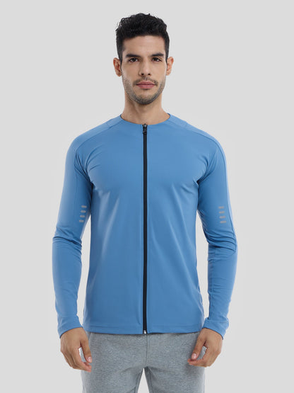 Maëlric - Sportjacke SmoothBlend mit schnelltrocknendem Material für Laufen und Fitness mit Reißverschlusskragen