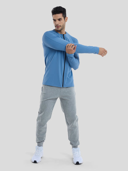 Maëlric - Sportjacke SmoothBlend mit schnelltrocknendem Material für Laufen und Fitness mit Reißverschlusskragen