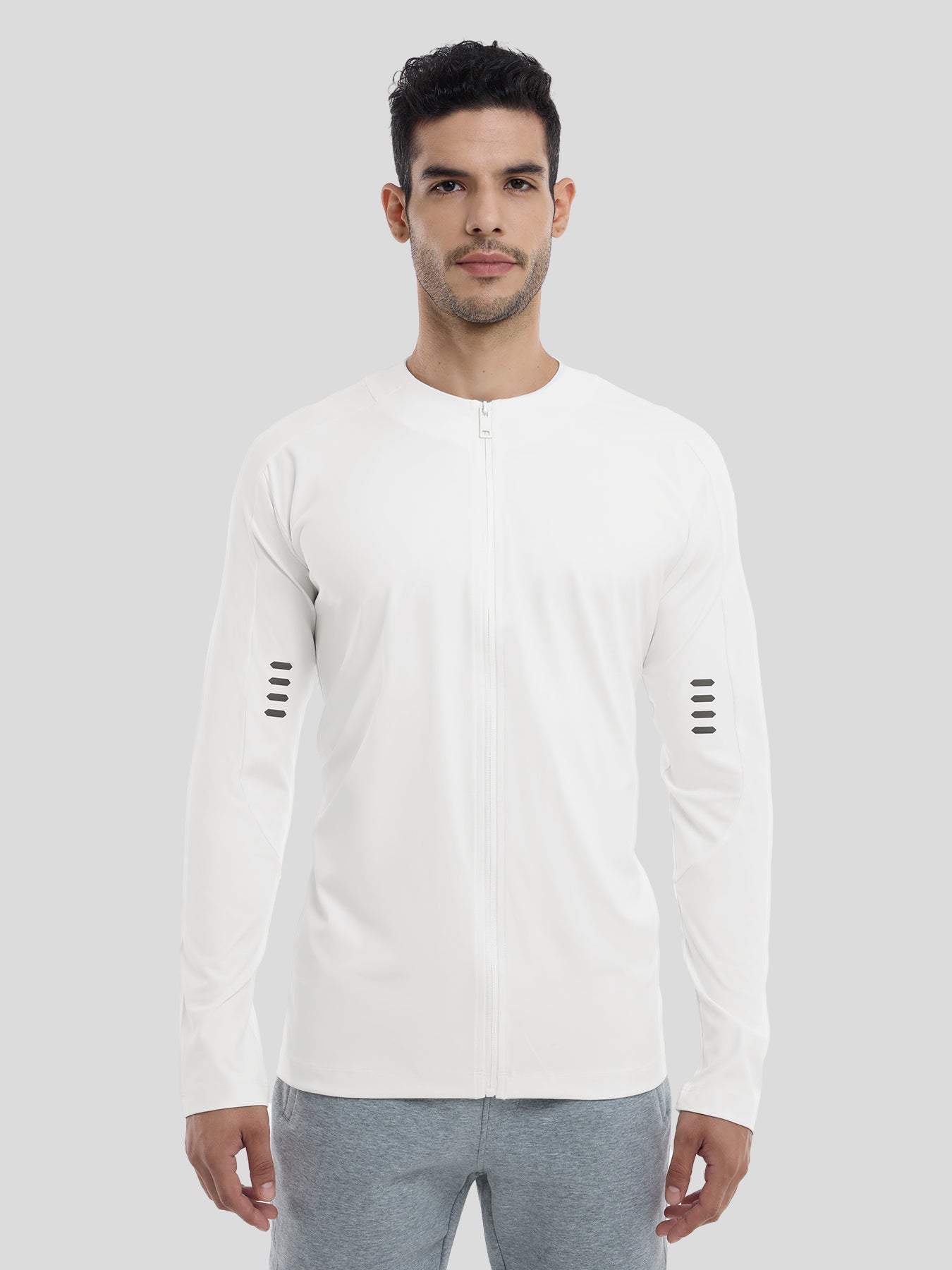 Maëlric - Sportjacke SmoothBlend mit schnelltrocknendem Material für Laufen und Fitness mit Reißverschlusskragen