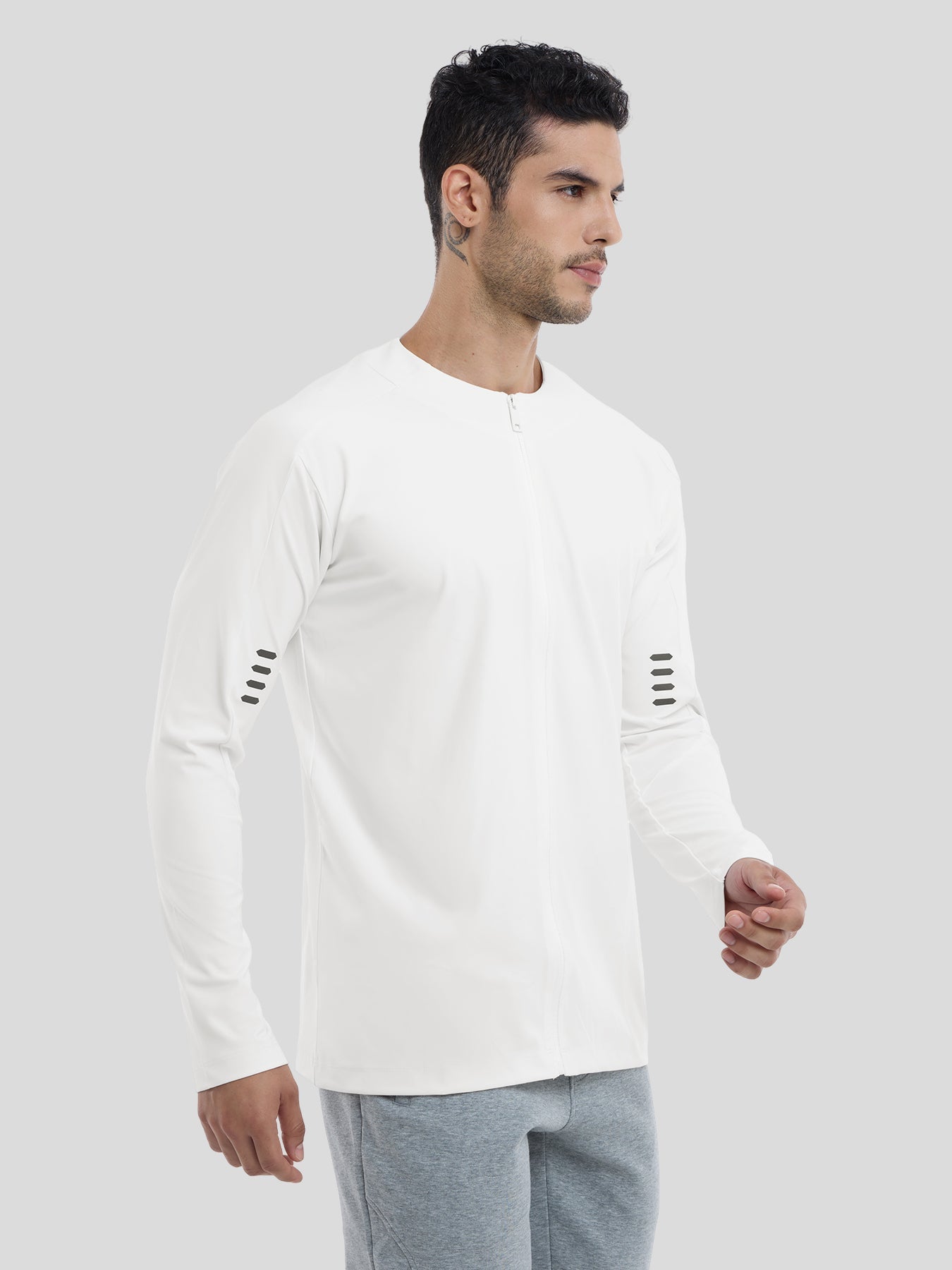 Maëlric - Sportjacke SmoothBlend mit schnelltrocknendem Material für Laufen und Fitness mit Reißverschlusskragen