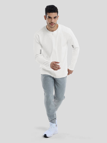 Maëlric - Sportjacke SmoothBlend mit schnelltrocknendem Material für Laufen und Fitness mit Reißverschlusskragen
