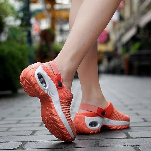 Orthopädische Damen Clogs mit Luftpolster – Atmungsaktive Komfort Pantoletten für Alltag & Freizeit