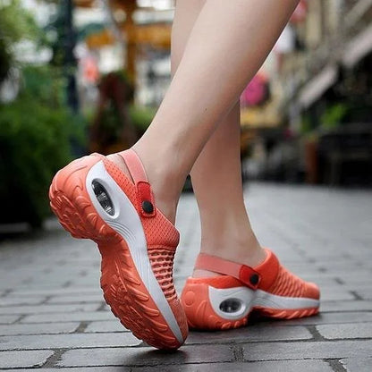 Orthopädische Damen Clogs mit Luftpolster – Atmungsaktive Komfort Pantoletten für Alltag & Freizeit