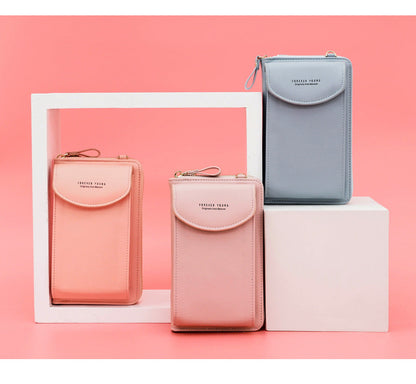 Amarise - Schultertasche für Telefon Geldbörse "Immer Jung"