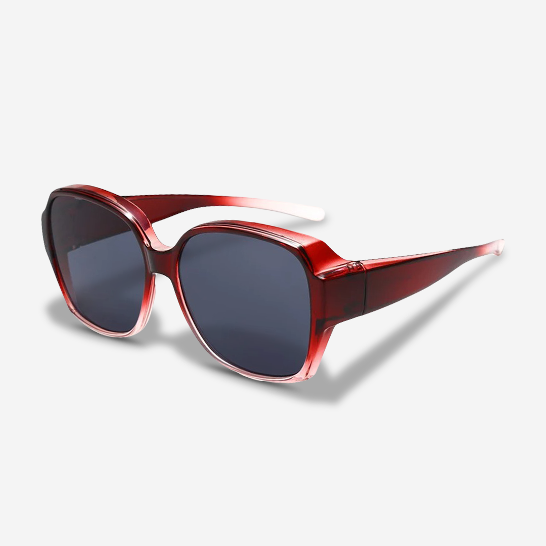 Elegante Oversize Sonnenbrille für Damen – Klassisches Design mit Gold-Detail & UV400 Schutz