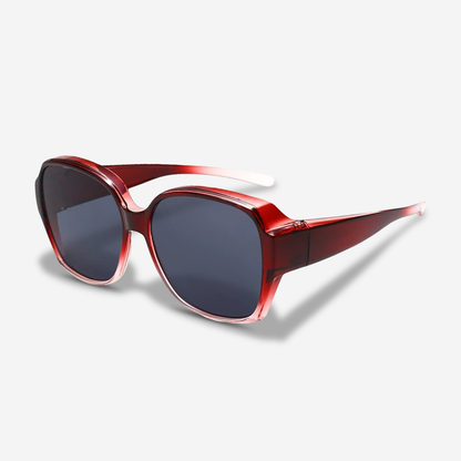 Elegante Oversize Sonnenbrille für Damen – Klassisches Design mit Gold-Detail & UV400 Schutz