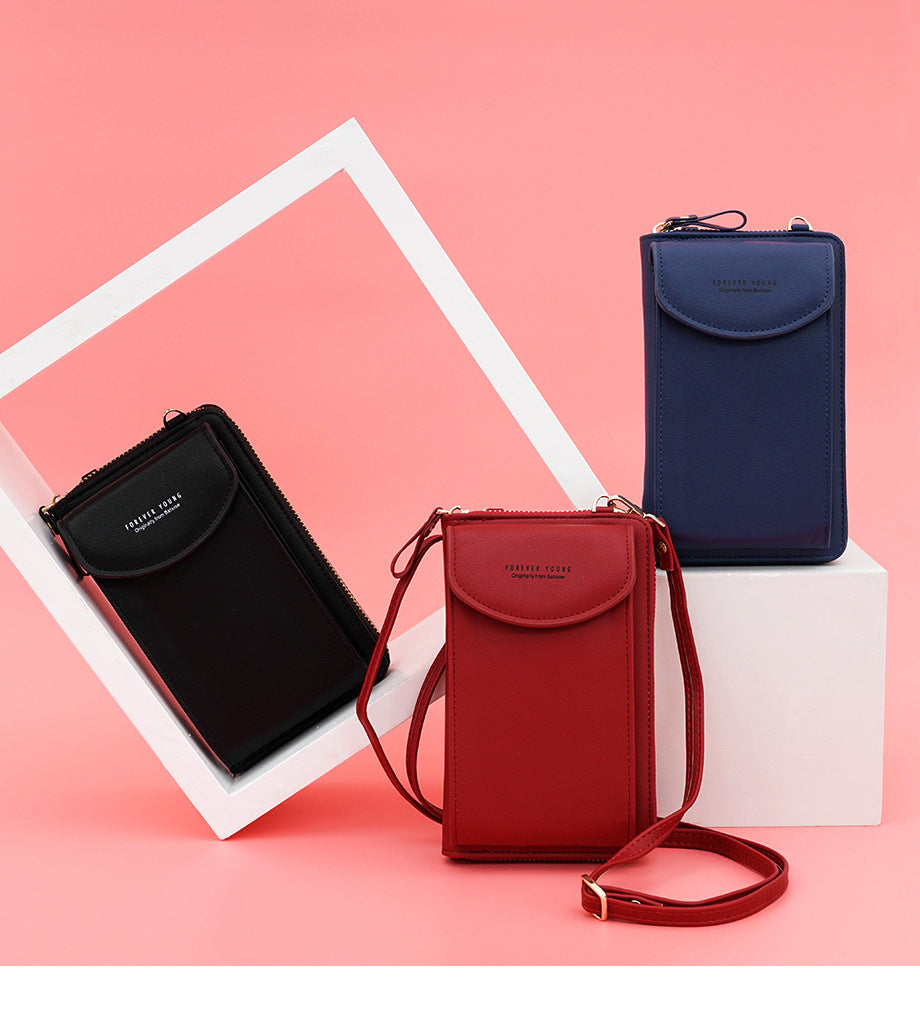 Amarise - Schultertasche für Telefon Geldbörse "Immer Jung"