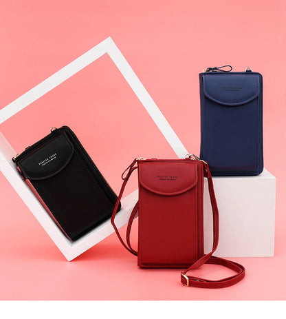 Amarise - Schultertasche für Telefon Geldbörse "Immer Jung"
