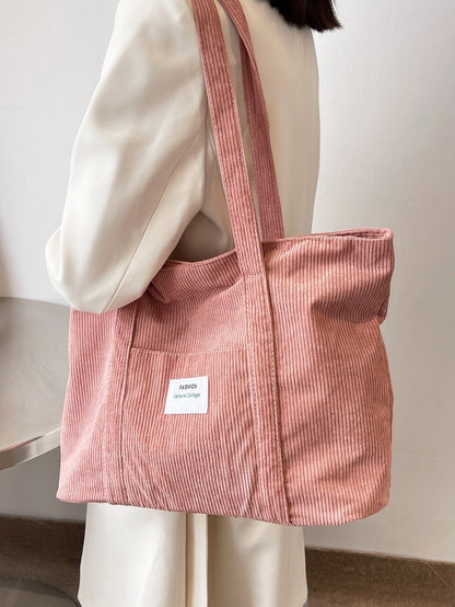 Cabaséa - Großer Cord-Tasche | Schultasche | Ideal für Schule, Studenten und Arbeit