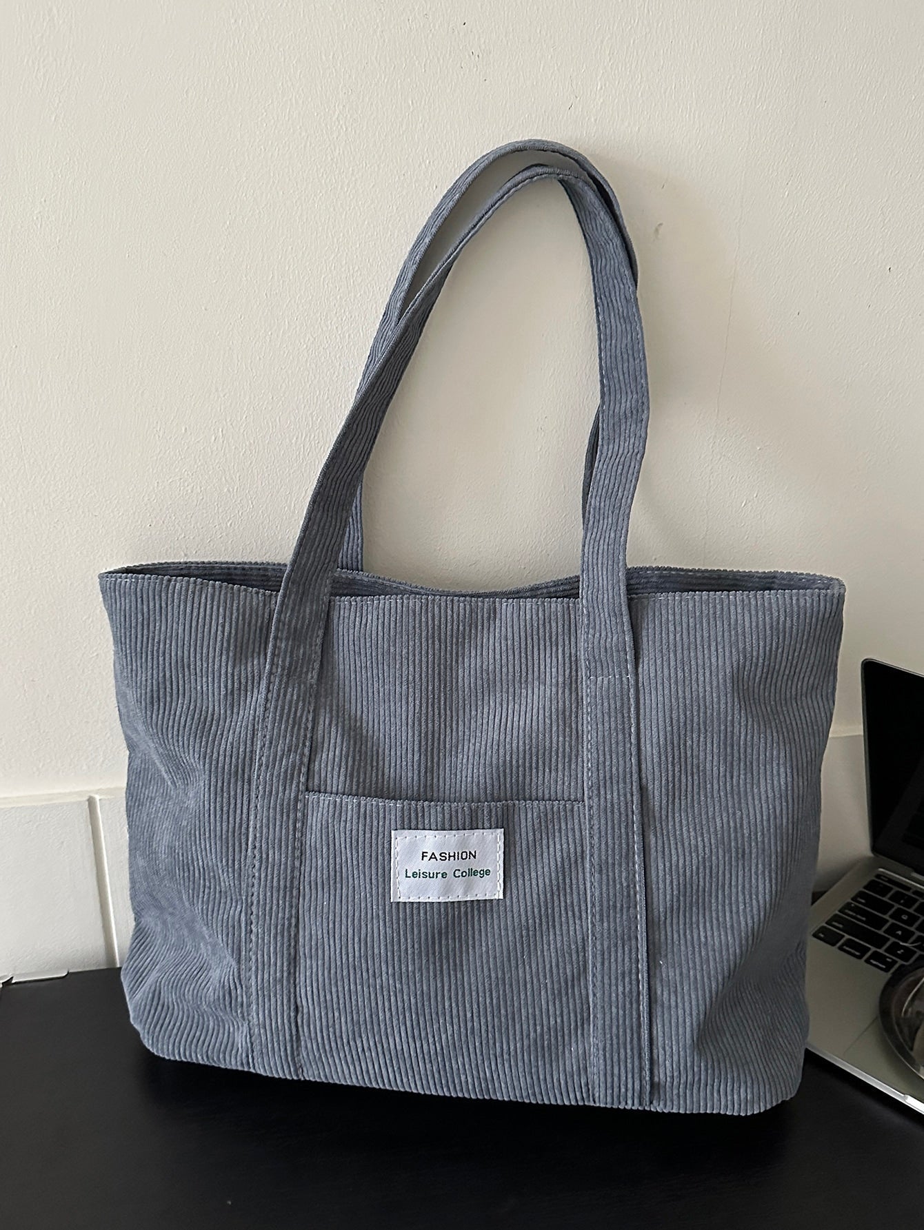 Cabaséa - Großer Cord-Tasche | Schultasche | Ideal für Schule, Studenten und Arbeit