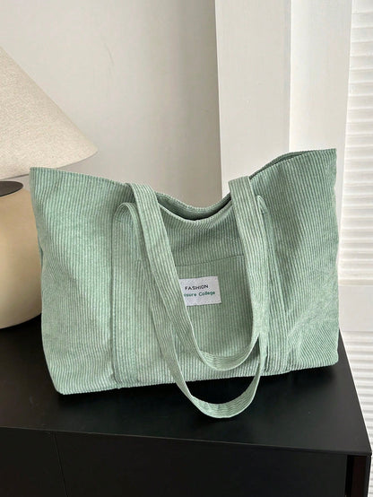 Cabaséa - Großer Cord-Tasche | Schultasche | Ideal für Schule, Studenten und Arbeit
