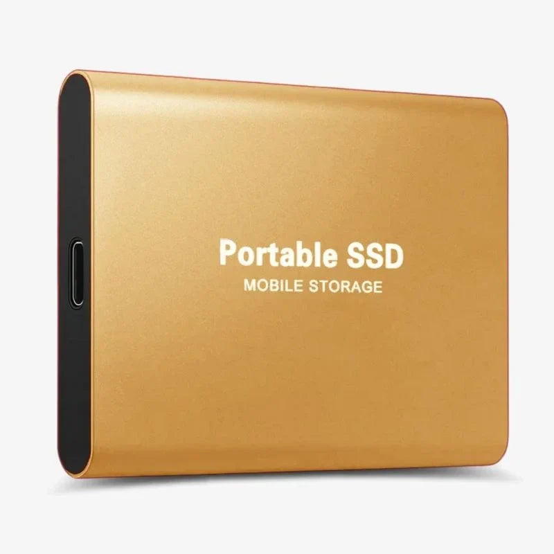 Ultraflache Portable SSD Festplatte mit USB-C – Schneller Externer Speicher für PC, Laptop & Smartphone