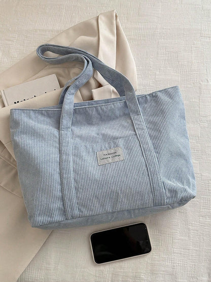 Cabaséa - Großer Cord-Tasche | Schultasche | Ideal für Schule, Studenten und Arbeit