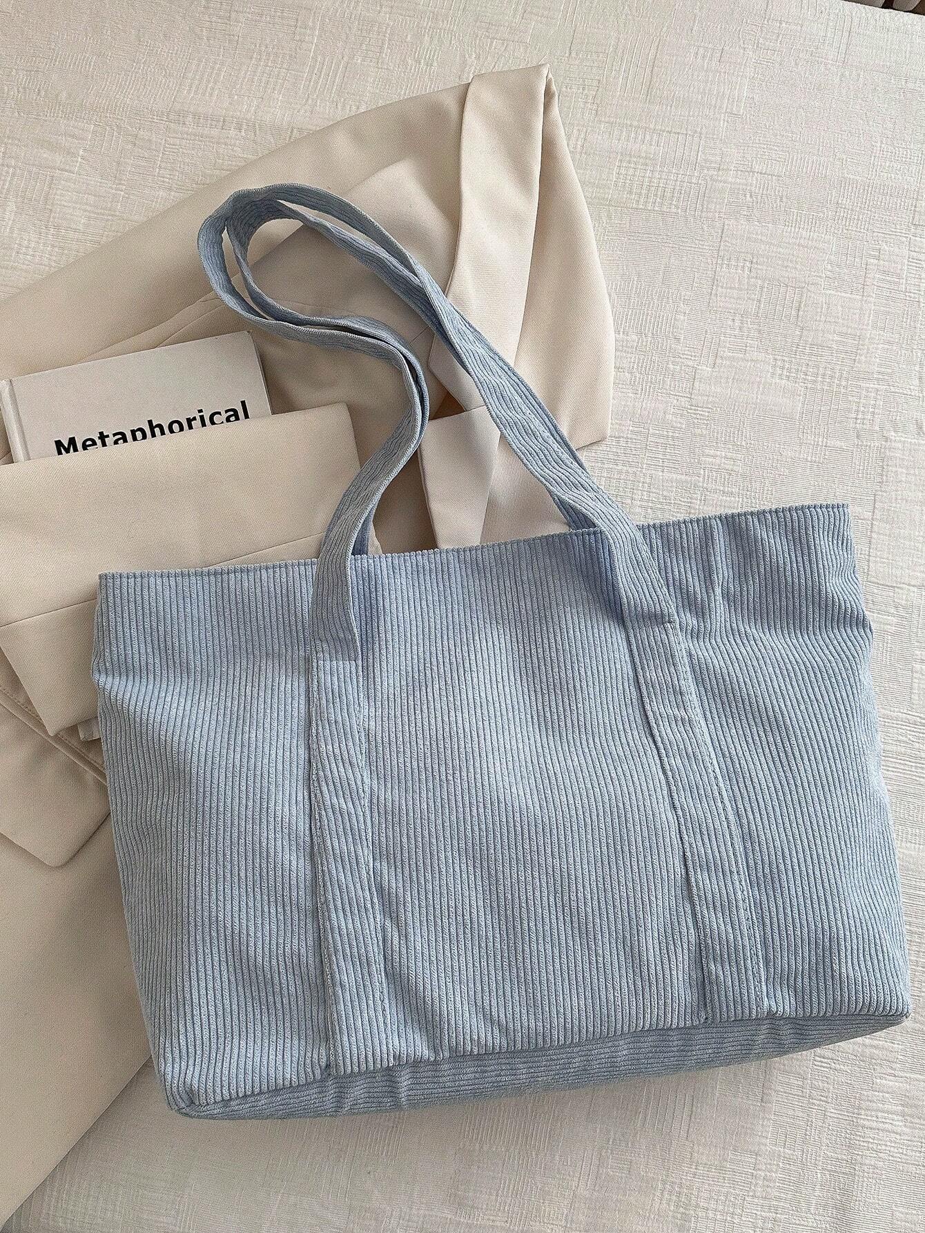 Cabaséa - Großer Cord-Tasche | Schultasche | Ideal für Schule, Studenten und Arbeit