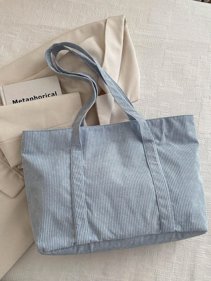 Cabaséa - Großer Cord-Tasche | Schultasche | Ideal für Schule, Studenten und Arbeit