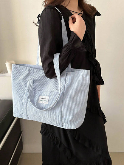 Cabaséa - Großer Cord-Tasche | Schultasche | Ideal für Schule, Studenten und Arbeit