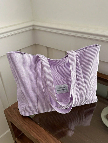 Cabaséa - Großer Cord-Tasche | Schultasche | Ideal für Schule, Studenten und Arbeit