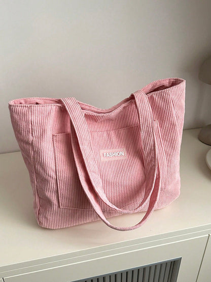 Cabaséa - Großer Cord-Tasche | Schultasche | Ideal für Schule, Studenten und Arbeit