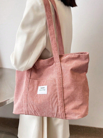 Cabaséa - Großer Cord-Tasche | Schultasche | Ideal für Schule, Studenten und Arbeit