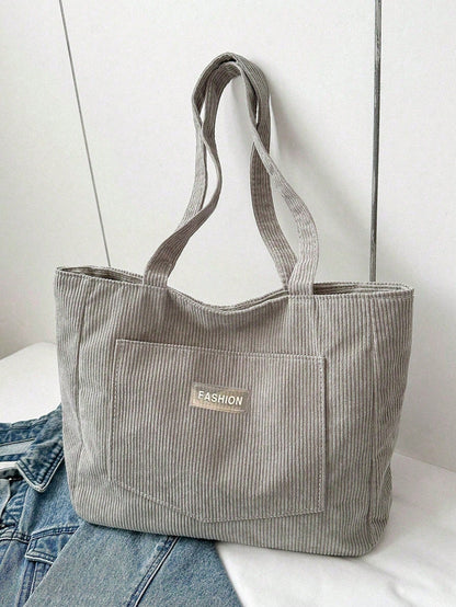Cabaséa - Großer Cord-Tasche | Schultasche | Ideal für Schule, Studenten und Arbeit