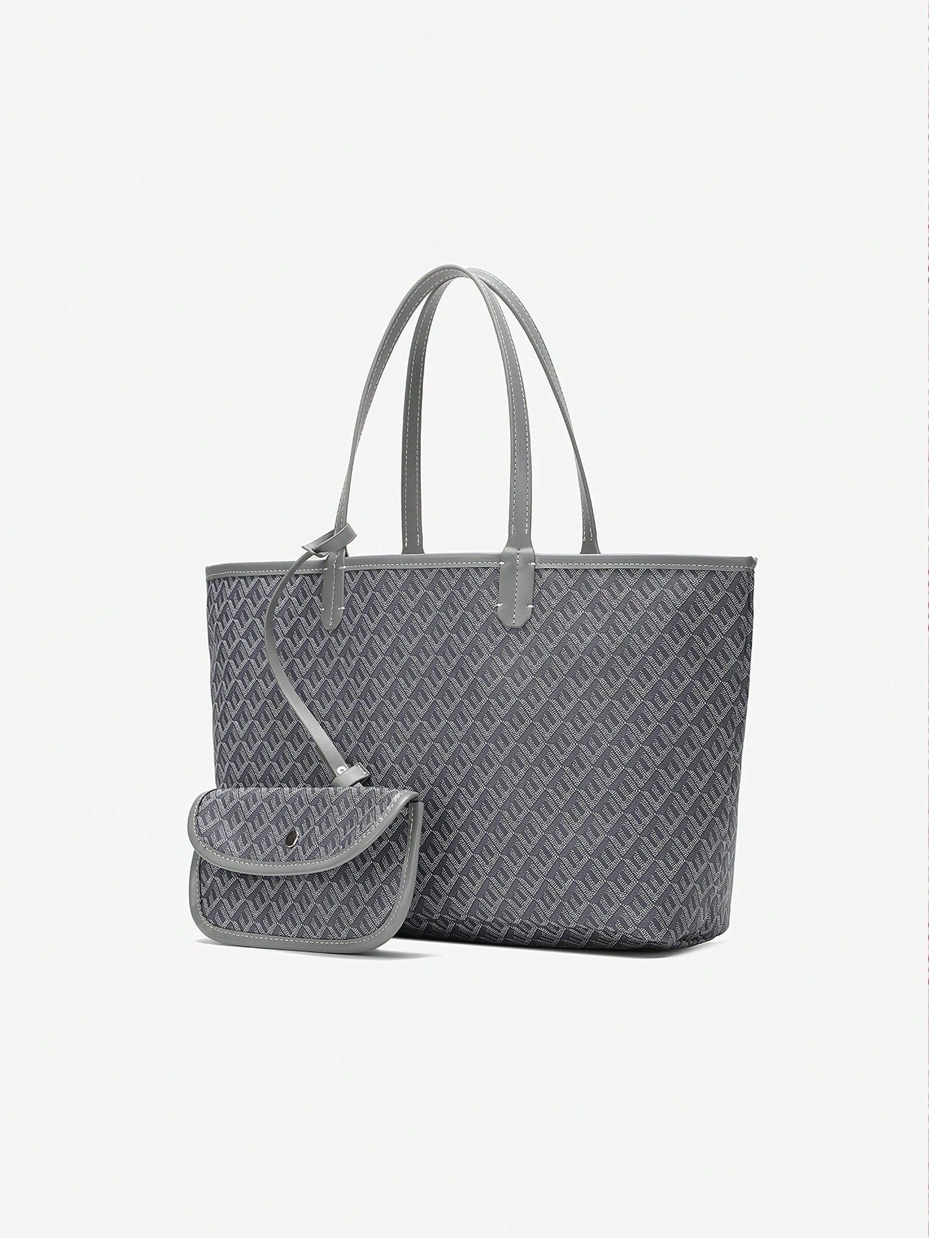Déliane - Lässige Handtasche für Frauen aus PVC mit zusätzlicher Tasche | Tote Bag | Große leichte Tasche für Studentinnen