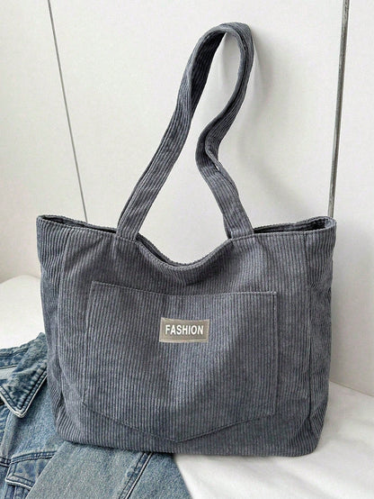 Cabaséa - Großer Cord-Tasche | Schultasche | Ideal für Schule, Studenten und Arbeit