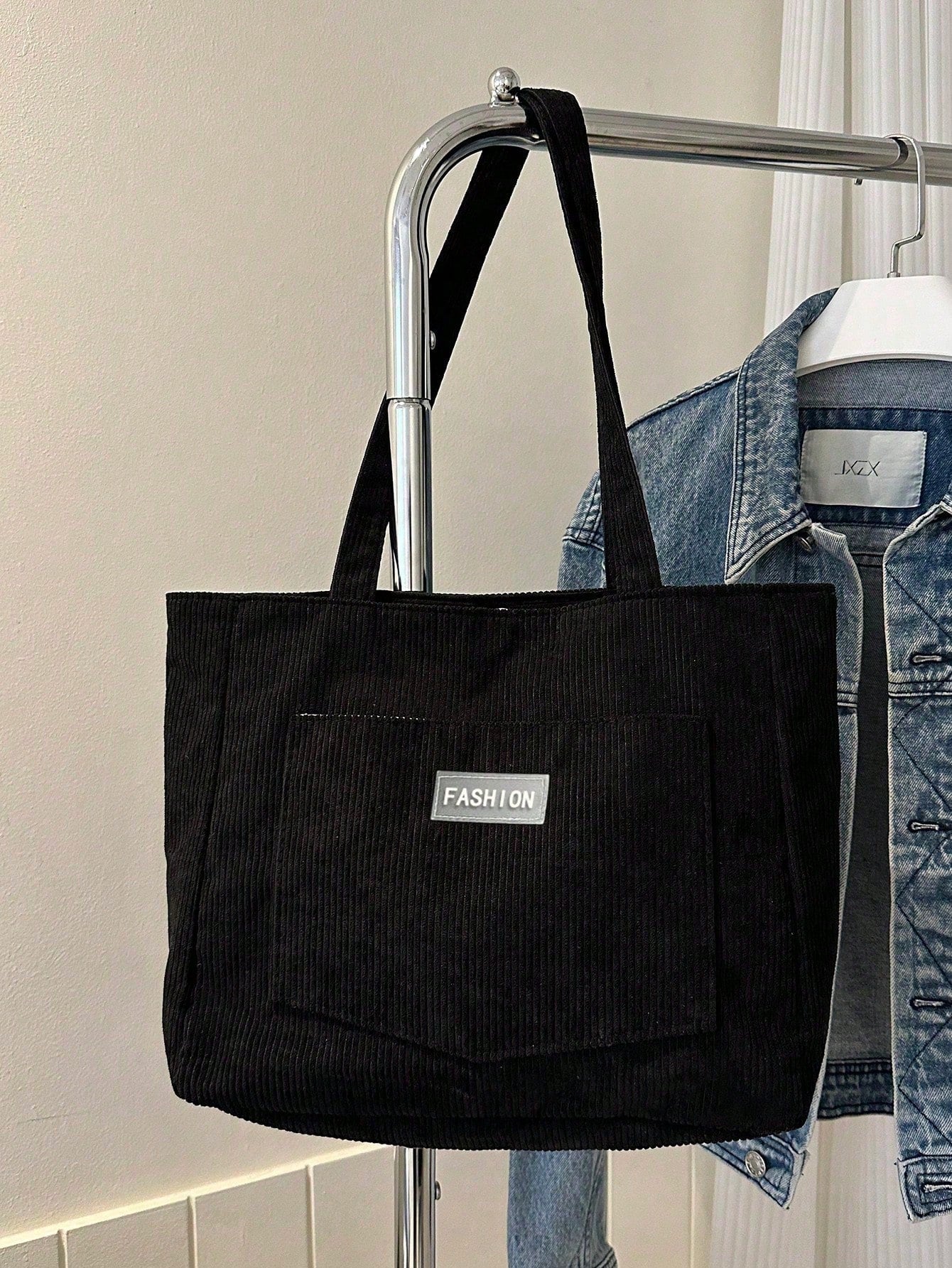 Cabaséa - Großer Cord-Tasche | Schultasche | Ideal für Schule, Studenten und Arbeit