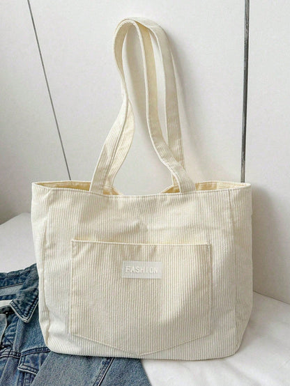 Cabaséa - Großer Cord-Tasche | Schultasche | Ideal für Schule, Studenten und Arbeit