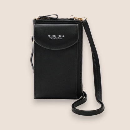 Amarise - Schultertasche für Telefon Geldbörse "Immer Jung"