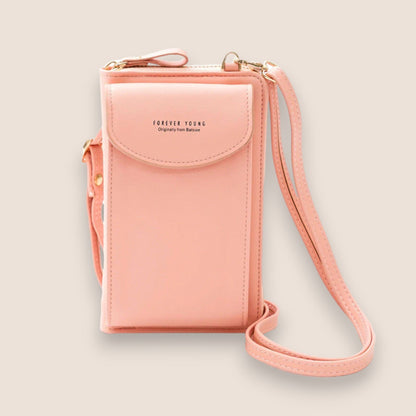 Amarise - Schultertasche für Telefon Geldbörse "Immer Jung"